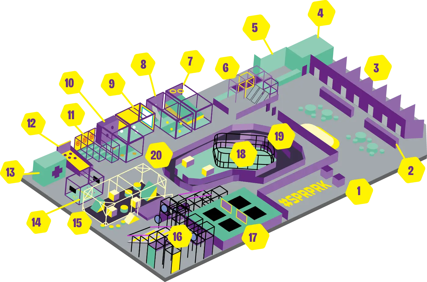 SuperPark overview map