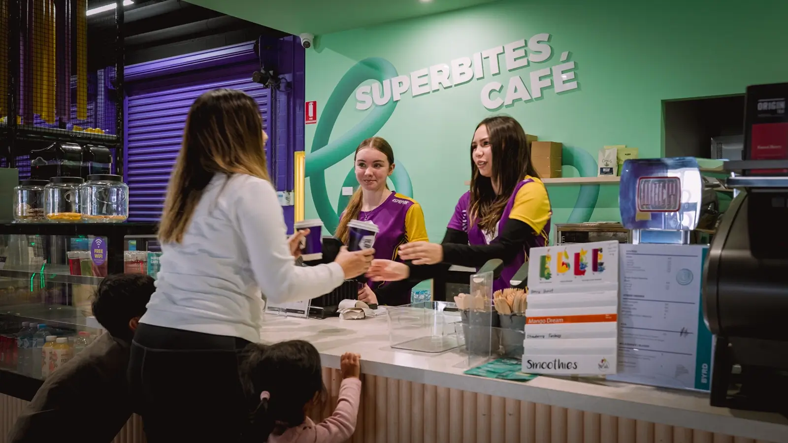 indoor adventure park cafe