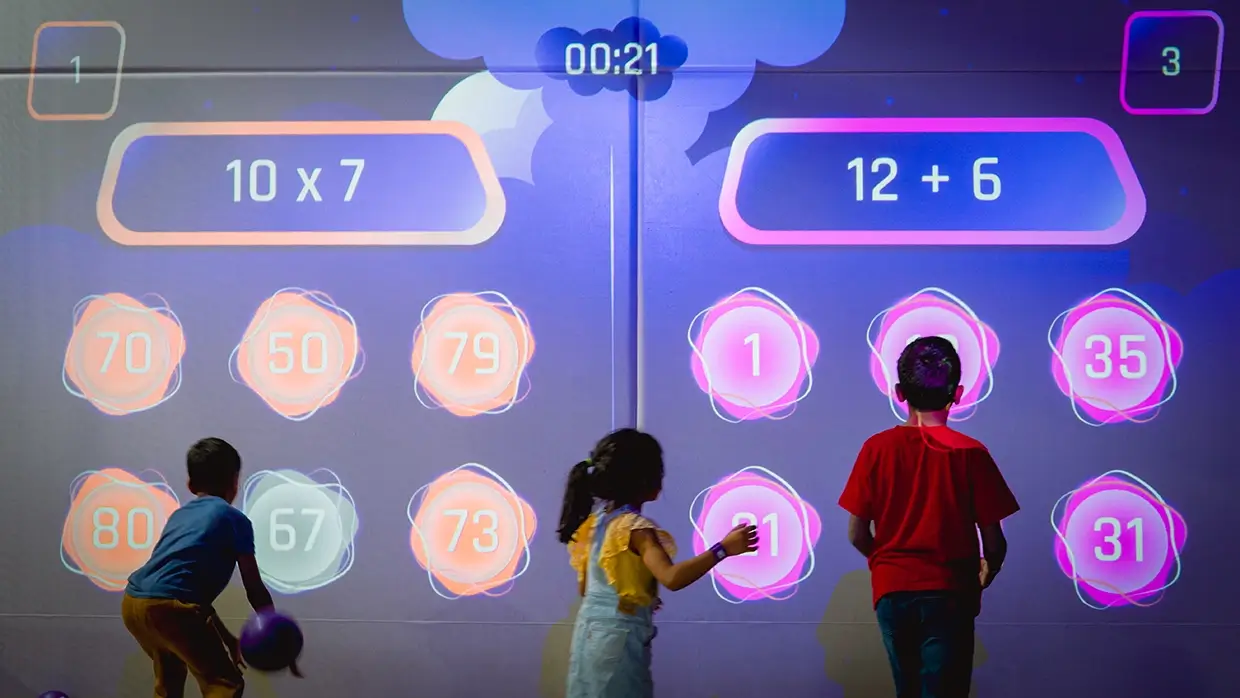 Kids learning through interactive games